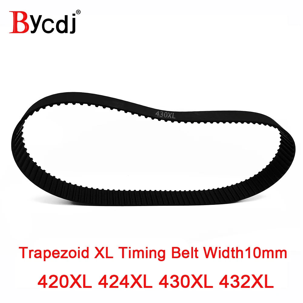 

BycdjXL Timing Belt 420XL/424XL/430XL/432XL Rubber Timing Pulley Belt 10mmWidth Closed LoopToothed Transmisson Belt pitch 5.08mm