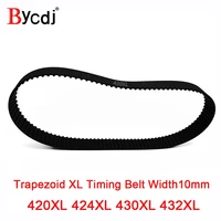 bycdjxl timing belt 420xl424xl430xl432xl rubber timing pulley belt 10mmwidth closed looptoothed transmisson belt pitch 5 08mm
