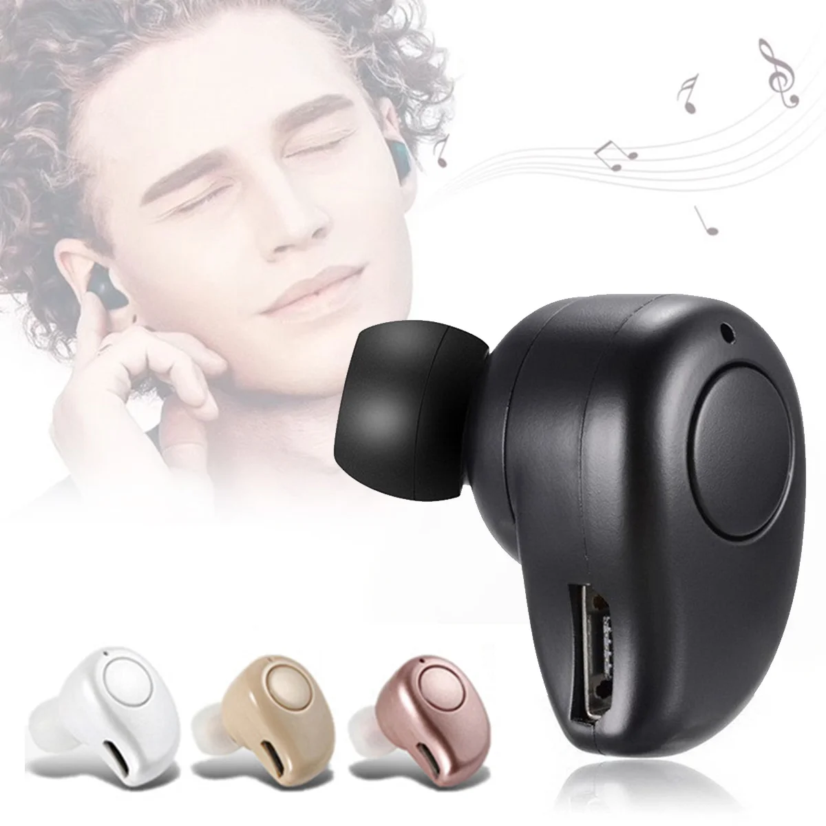 S530 плюс мини беспроводные Bluetooth наушники вкладыши Спорт с микрофоном наушники гарнитура для IPhone 8 X samsung
