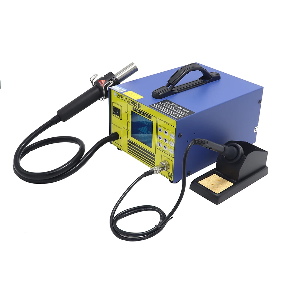 Gordak 952D 952 цифровой дисплей 2 в 1 Тепловая пушка с SMD паяльная станция паяльник паяльная станция горячего воздуха