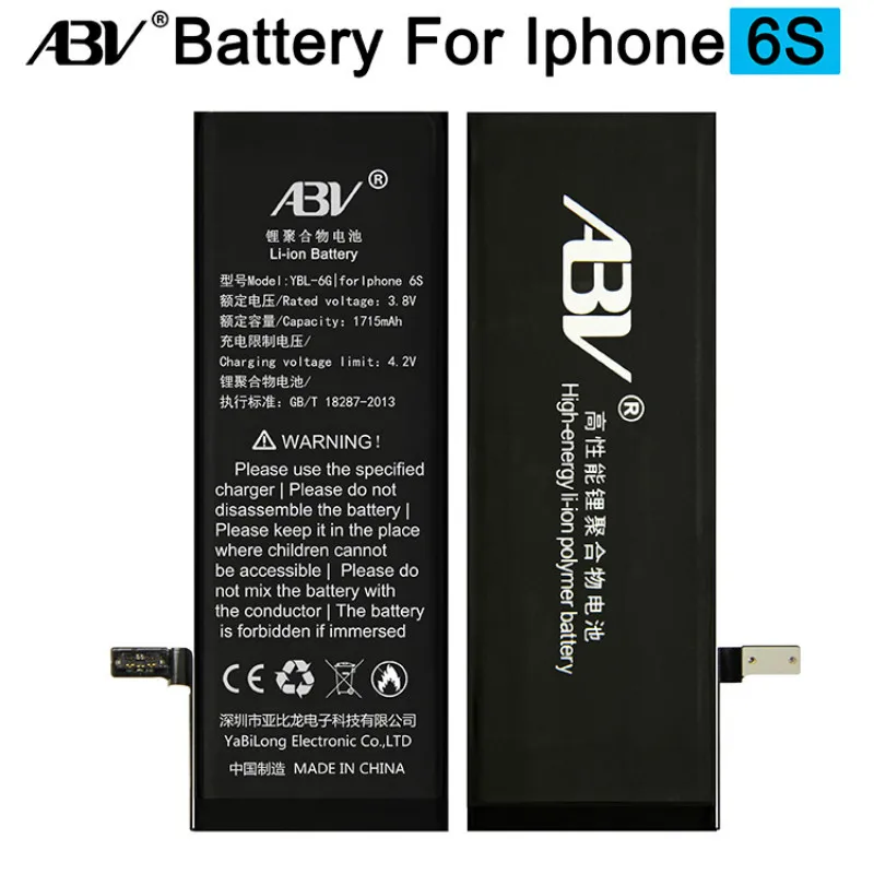 Оригинальный бренд ABV для bateria iPhone 6S сменная батарея с бесплатными ремонтными
