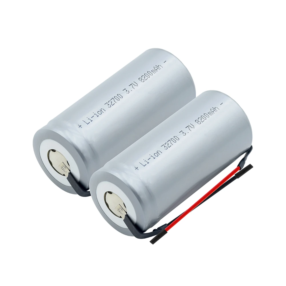 32700 батарея 3,7 V 8200mAh перезаряжаемая 32700 литиевая батарея резервного питания с паяльными проводами для фонарика солнечного света