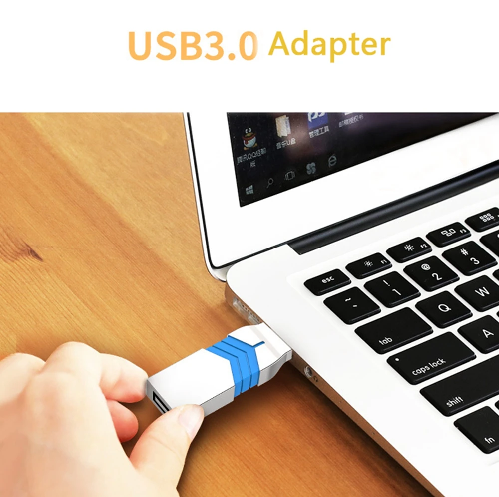 2in1 USB3.0 флеш-накопители, 16/32/64 GB Тип-C USB Диск флеш-накопитель совместим для iPhone iOS Android Тип-C ПК-Серебристый