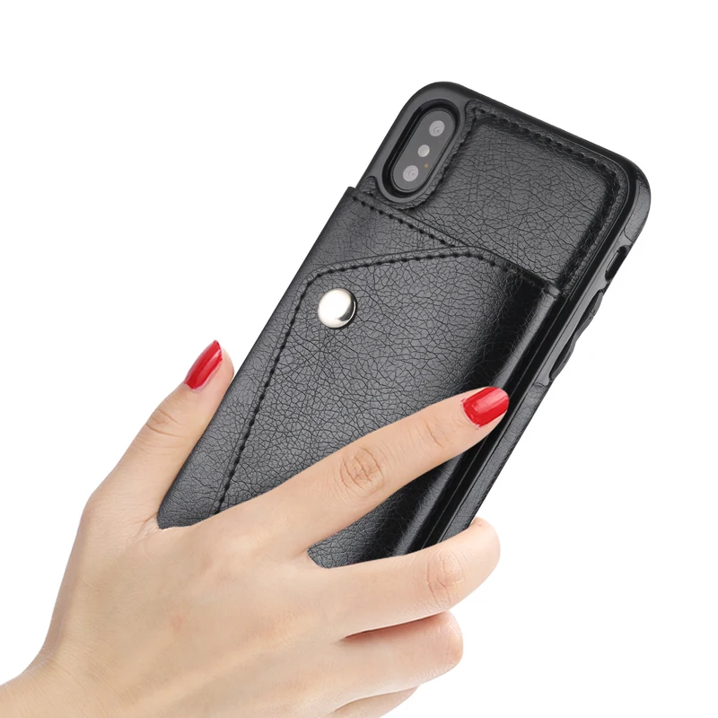 Кожаный чехол для телефона iPhone 7 8 6 6s Plus чехлы с ретро шнурки держателей карт