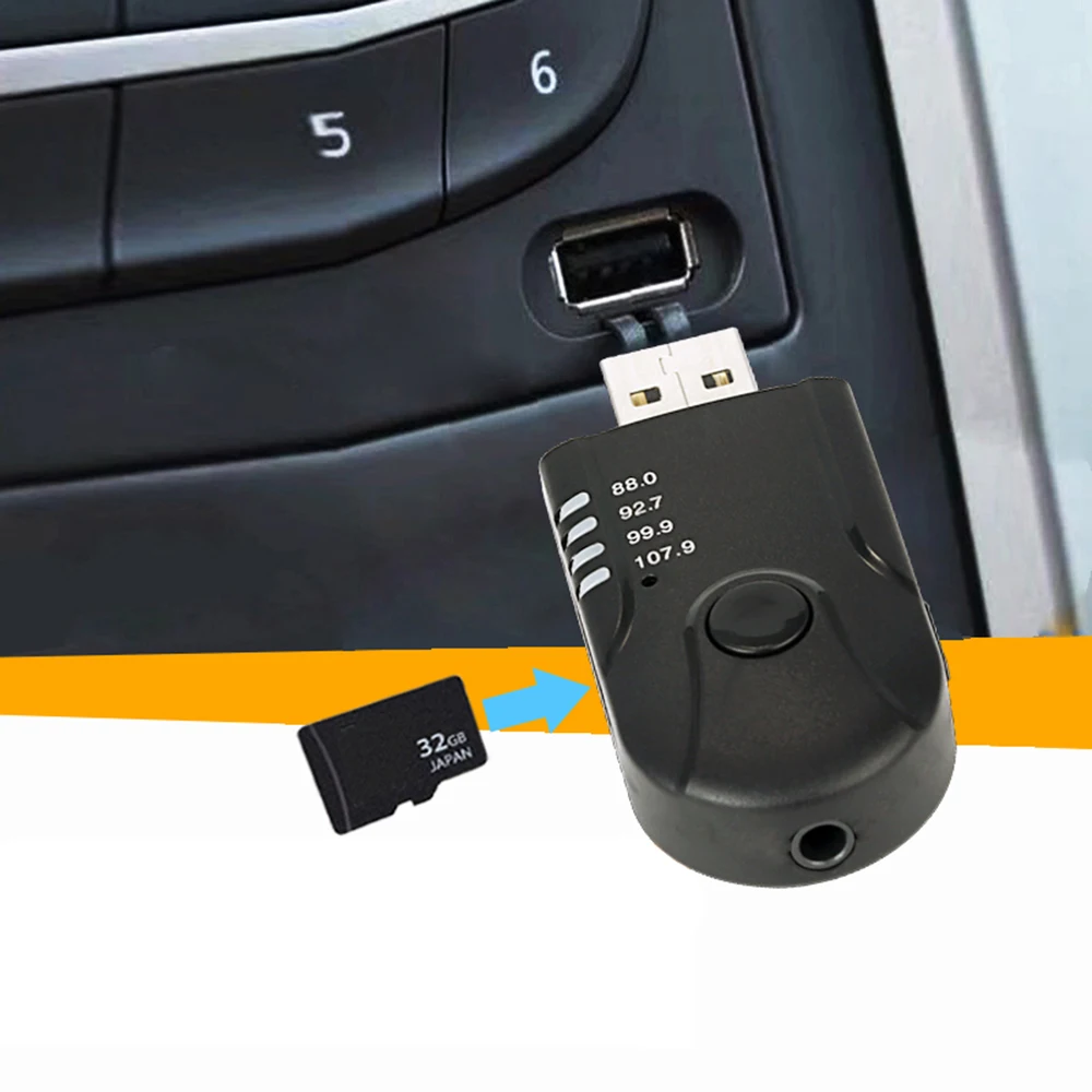 DJSona Автомобильные FM Bluetooth излучатель автомобильные Хэндс фри MP3 Беспроводной