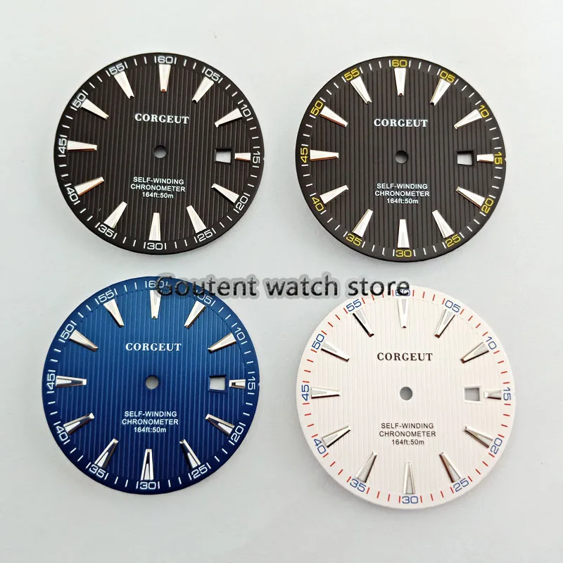 Циферблат для часов Mingzhu 2813/3804 Miyota 8205/8215/821A 33 5 мм зеленый светящийся