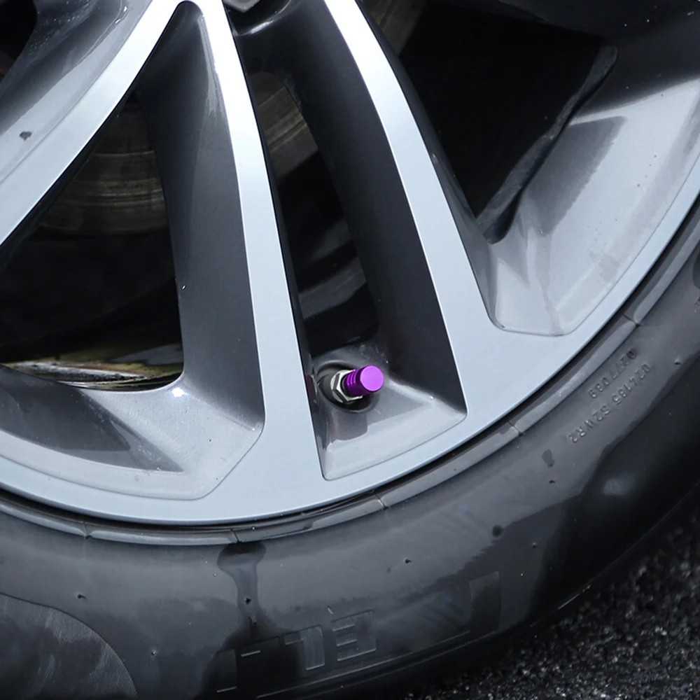 4x алюминиевый воздушный клапан давления колпачок колеса шины обода клапана