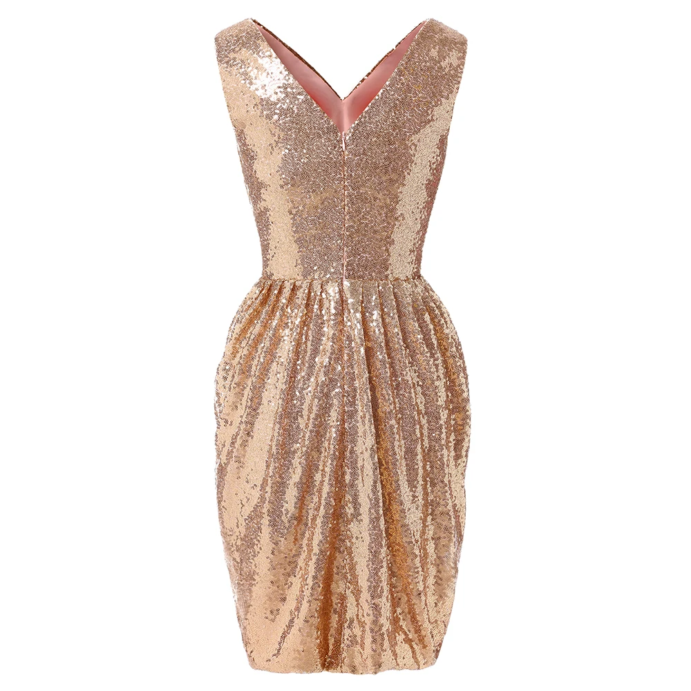 Новое поступление Короткие вечерние платья 2021 Элегантные модные с блестками|evening