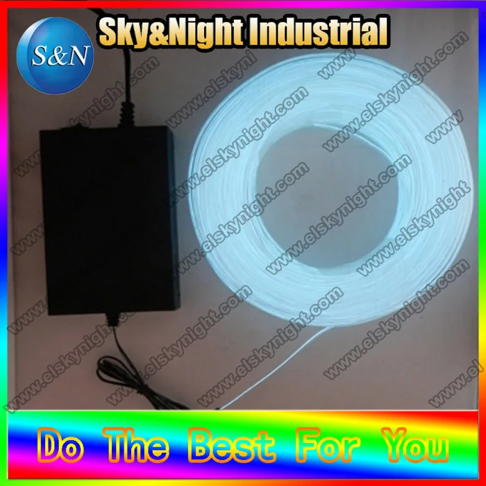 

2,3 мм-100 м Гибкий неоновый свет EL провод (белый цвет) + 220 В инвертор с бесплатной доставкой