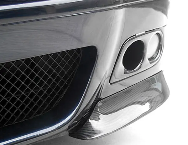 3K настоящее углеродное волокно Противотуманные фары Воздуховод 1 пара для BMW E46 M3