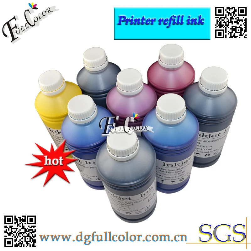 Высокое качество фото пигментные чернила 500 мл бутылка в цвет для Stylus R2000 принтера