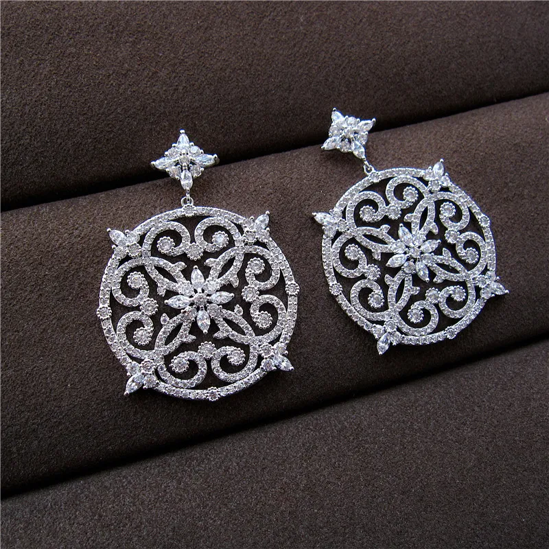 Роскошный бренд новинка AAA кубический цирконий выдолбленные чистый камень