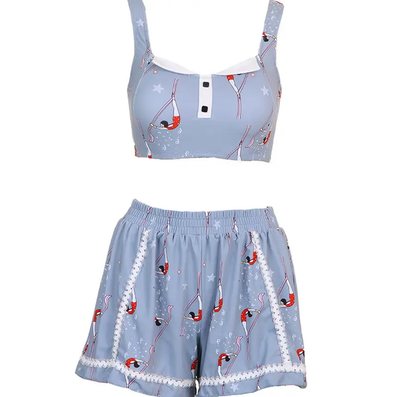 Сексуальные самостоятельные шорты Купальники 2019 Новое поступление мультфильм