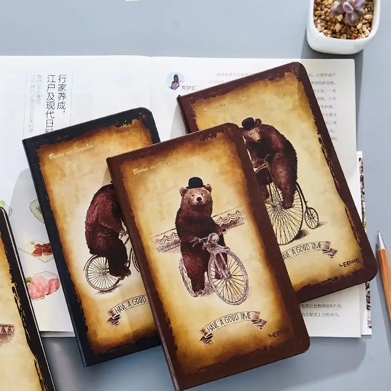 1 шт. Жесткая обложка для блокнота в стиле ретро|Записные книжки| |