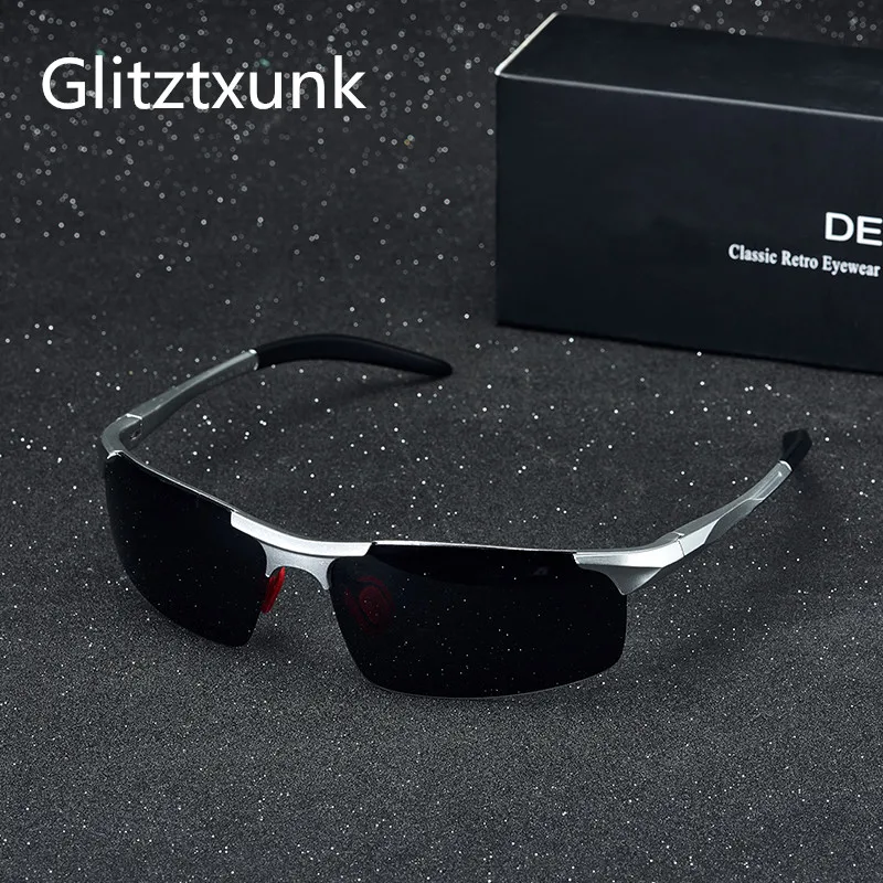 Солнцезащитные очки Glitztxunk поляризационные UV400 Мужские зеркальные для вождения в