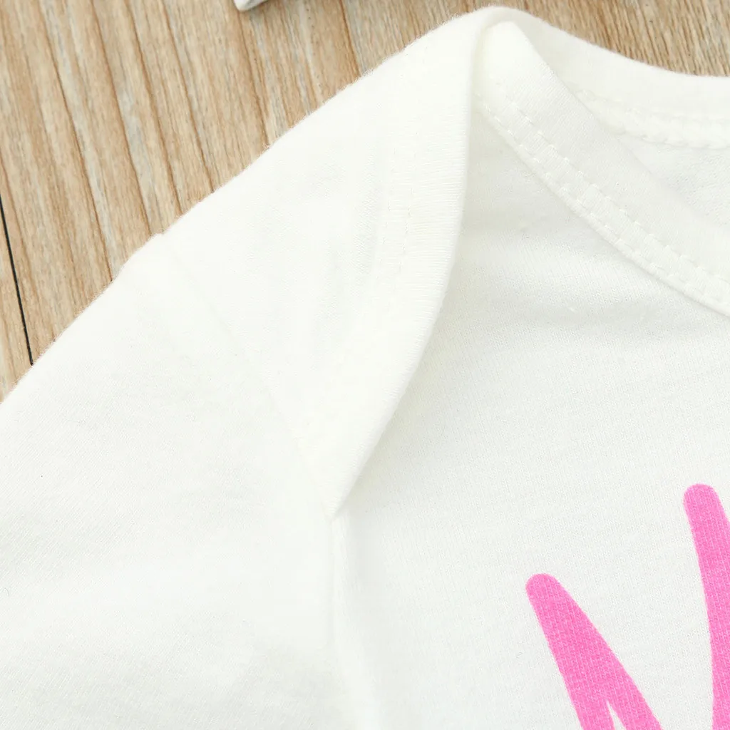 Комплект одежды для малышей детский Пасхальный день комбинезон с буквенным