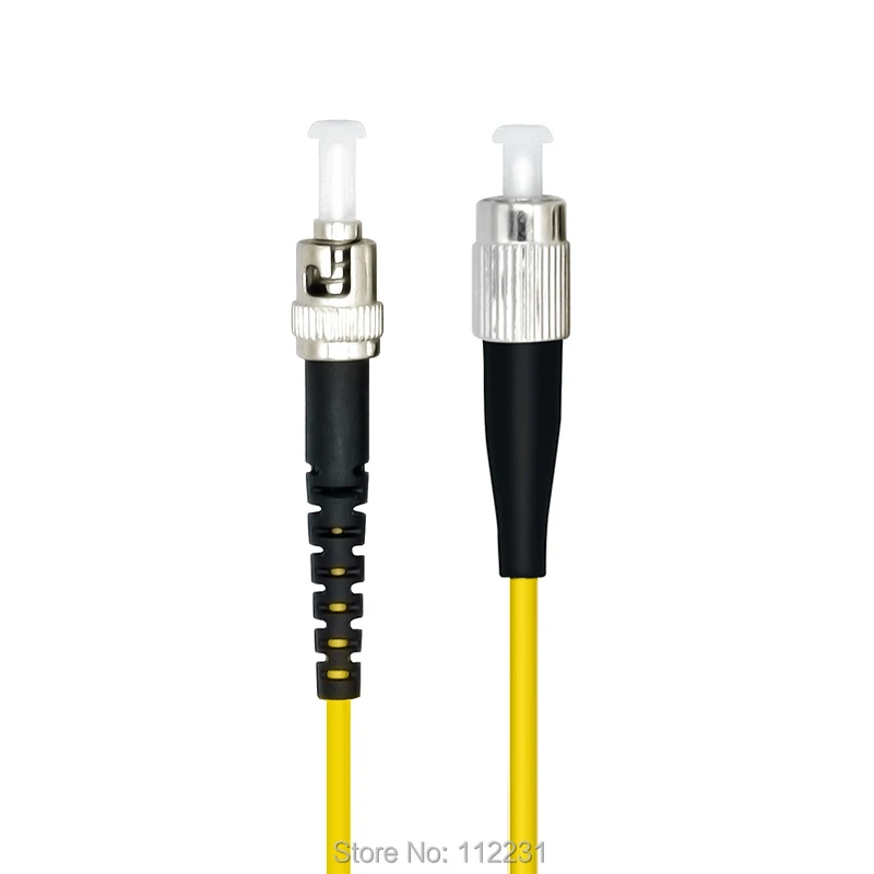 

1Meters FC/PC-ST/PC,3.0mm,Singlemode 9/125,Simplex,Optical Fiber Patch Cord Cable,FC to ST