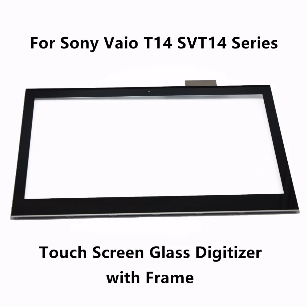 Сенсорный экран дигитайзер стекло объектив запасная часть с рамкой для Sony Vaio T14