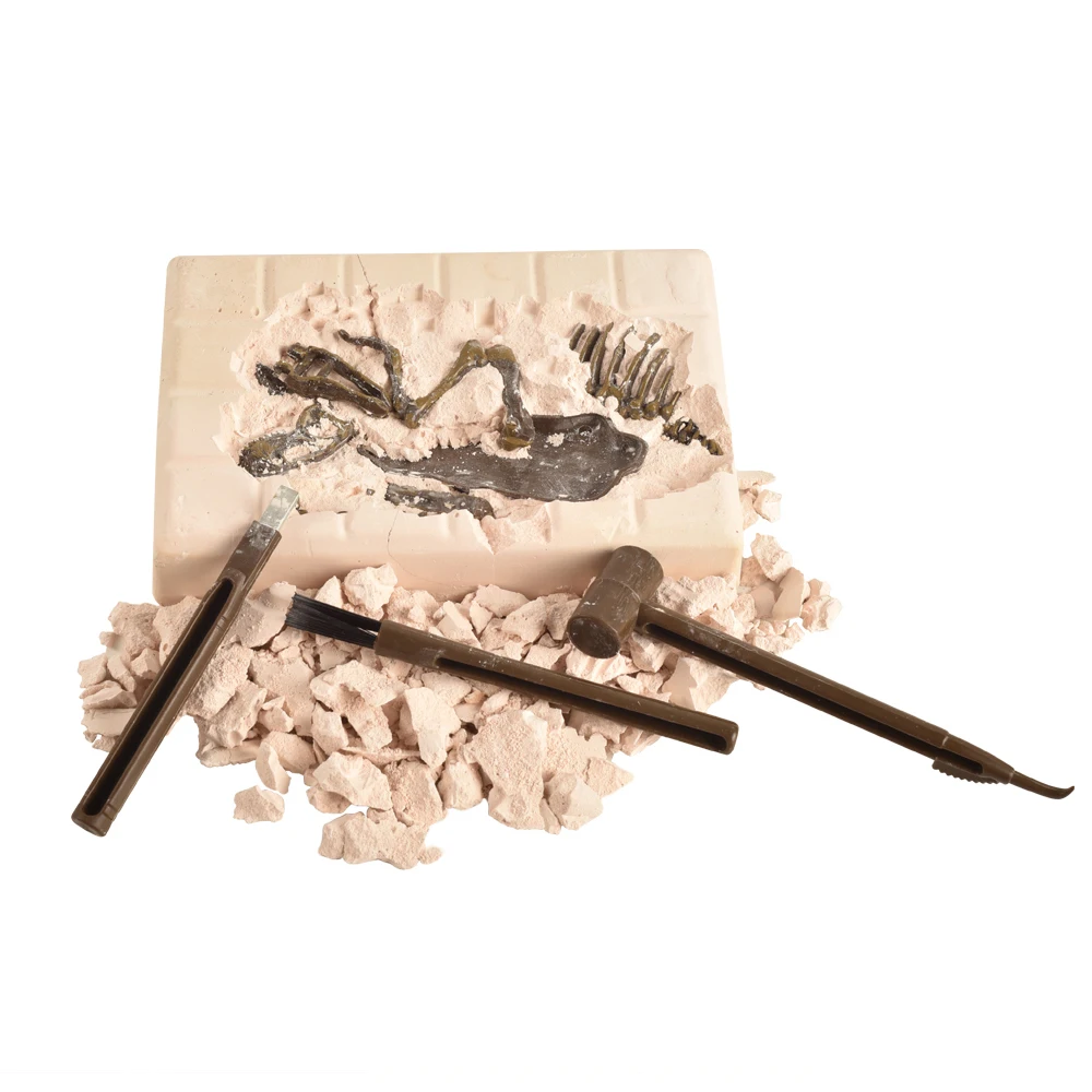 Dinosaur Science Kit выкопать динозавры окаменелости и собрать Т-Рекс, скелет, мамонт, трицератопс