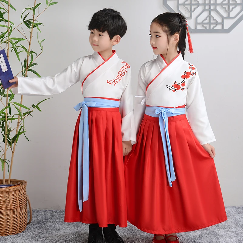 Детский костюм hanfu для сценических выступлений |