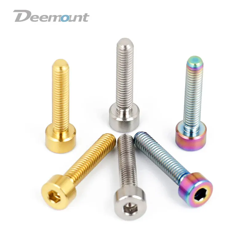 Deemount 5 шт./лот болты для велосипедного троса M4 * 13 20 титановый болт переключения