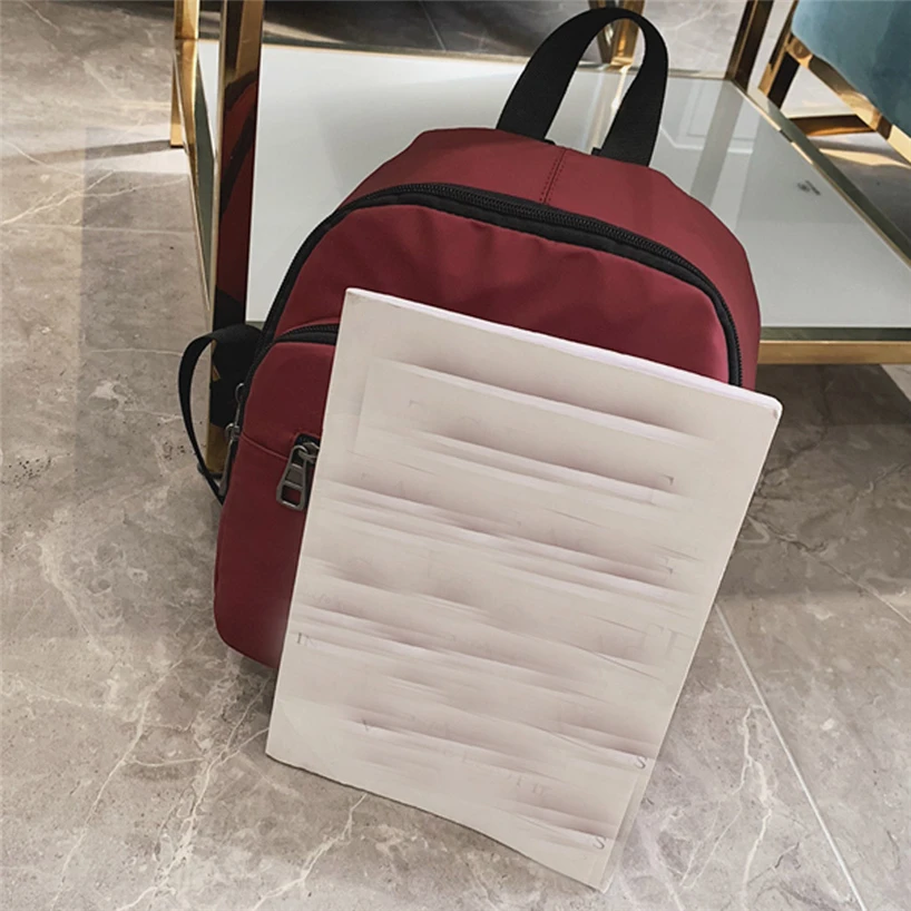 Aelicy Unisex Casual Travle Backpack Men Small Quality Nylon Waterproof Students Satchel Women Wild Solid Mini Shoulder Bag New | Багаж и