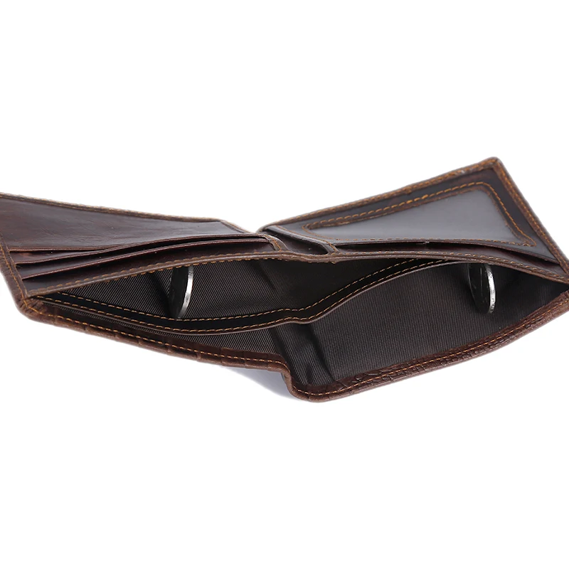 Брендовый мужской бумажник из натуральной коровьей кожи винтажный крокодиловой