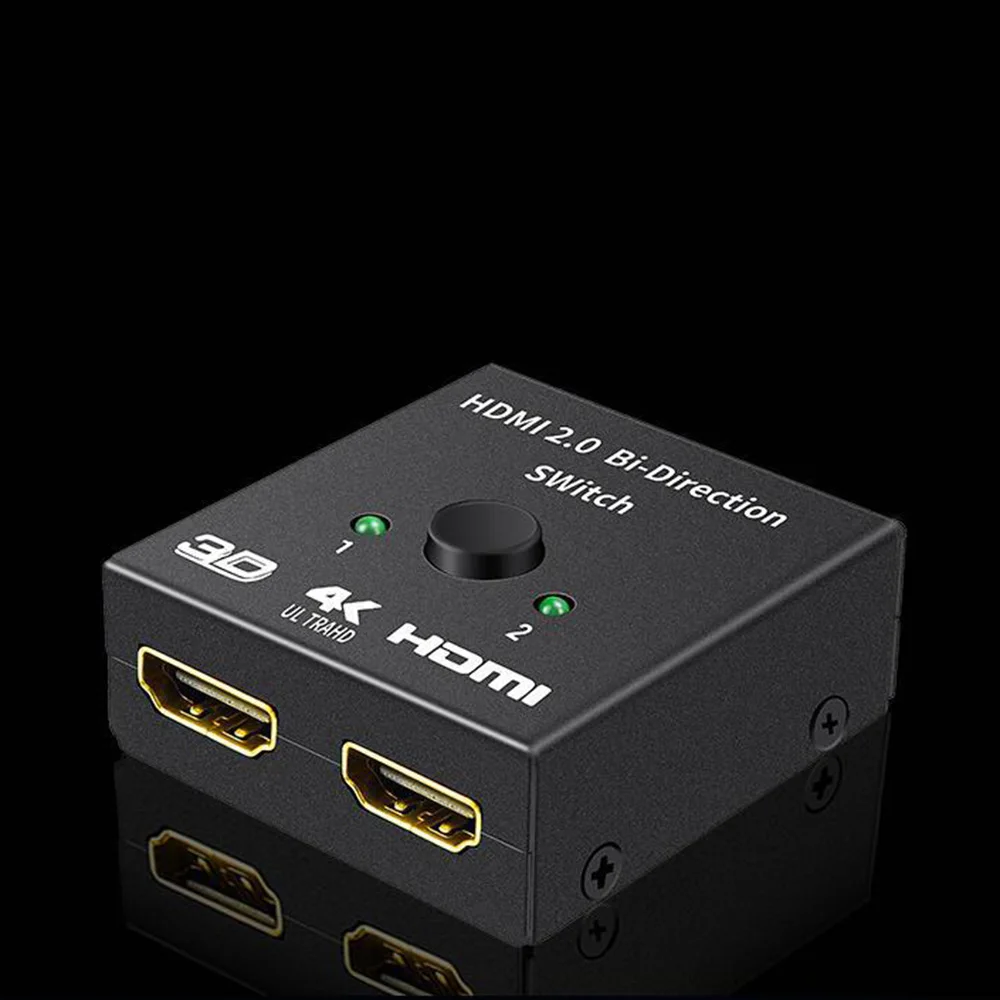 4K HDMI коммутатор 2 порта двунаправленный 1x2/2x1 HDMI коммутатор сплиттер Sup порты Ultra HD 4K 1080P 3D HDR HDCP для PS4 Xbox HDTV