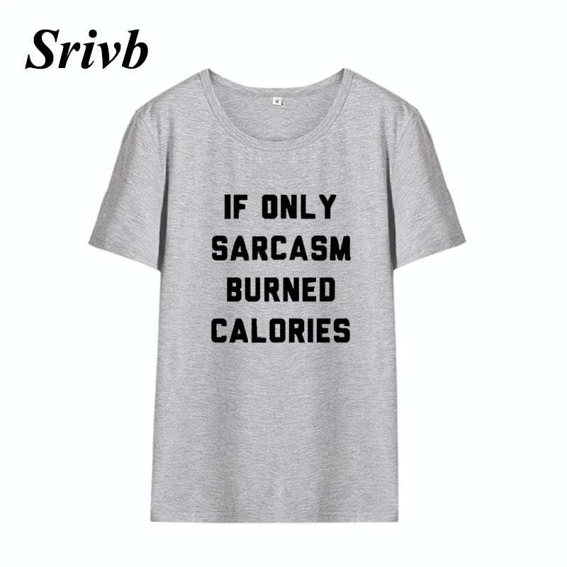 Srivb If Only Sarcasm Женские топы с буквенным принтом Свободные корейские модные женские