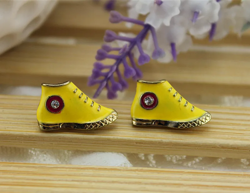 2015 Бесплатная доставка Мини желтые туфли женские серьги | Украшения и аксессуары