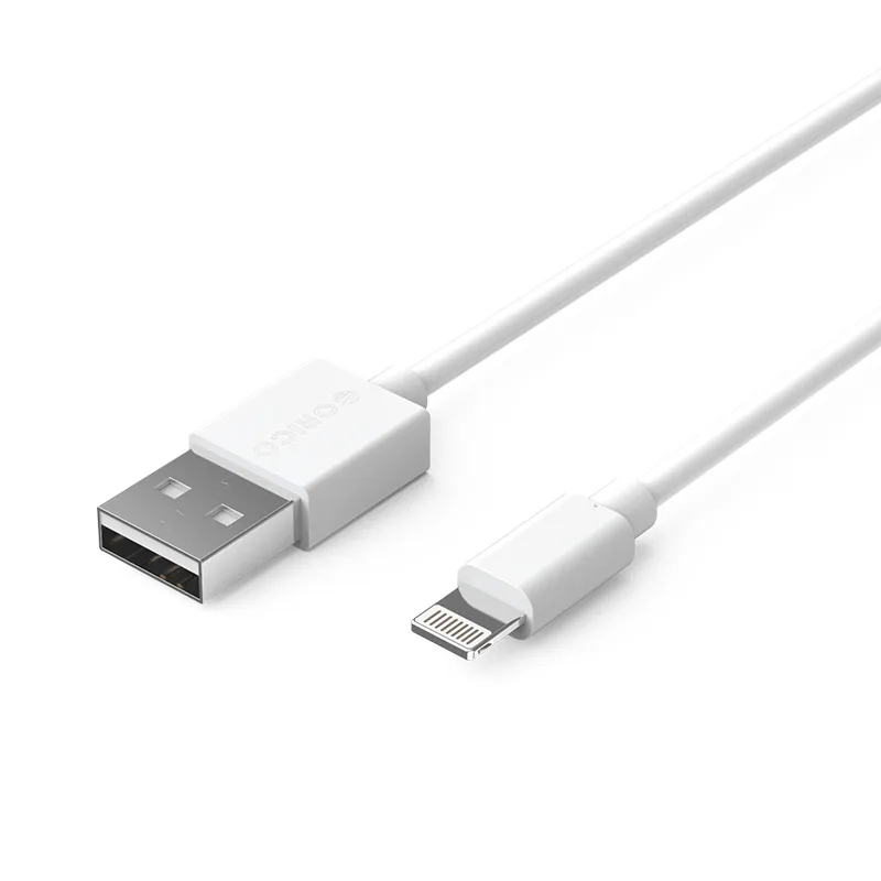 ORICO LTG светящийся usb-кабель питания зарядки и синхронизации данных освещение кабель 1 м USB зарядное устройство адаптер для iphone 8 7 6 - Цвет: White Cable