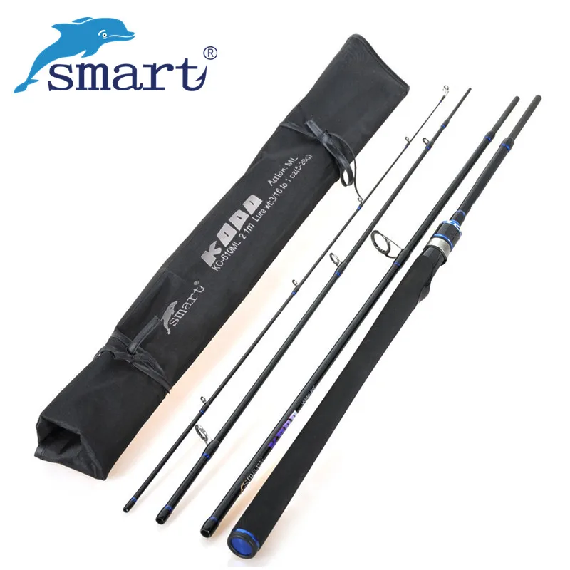 

SMART Spinning Rod 2.1m2.4m 2.7m 4-Secs M Power Carbon Lure Fishing Rods Peche Pole Vara De Pescar Stick Pesca Tackle Bass Olta