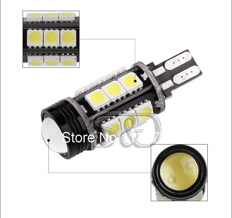 2 шт. Автомобильные светодиодные лампы T15 Canbus 921 912 W16W 5050 SMD 12 В|led light car cob|5050 canbuscob smd