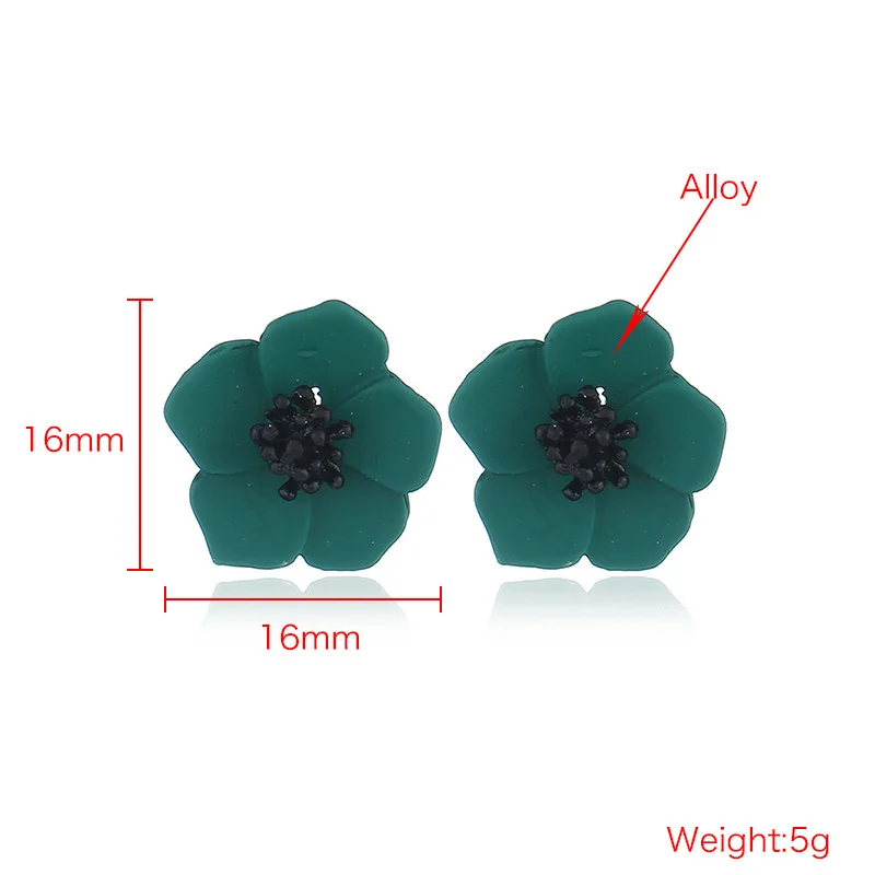 Модельные серьги с розой для девочек женские модные европейские акриловые