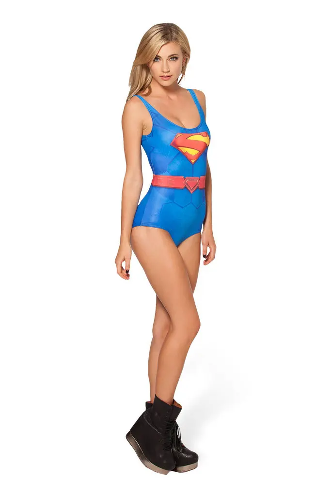 3D Отпечатано Супермен Купальники Женщин сексуальный трико лета женщин цельный