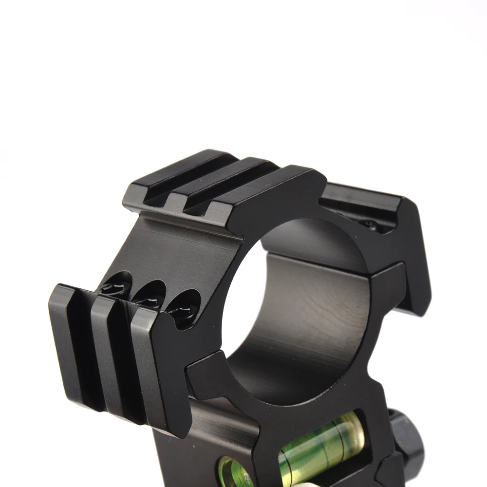 

30mm Mount Ring Three Side Mount with Spirit Bubble Level fit 20mm Rail for Rifle Laser Sight Flashlight