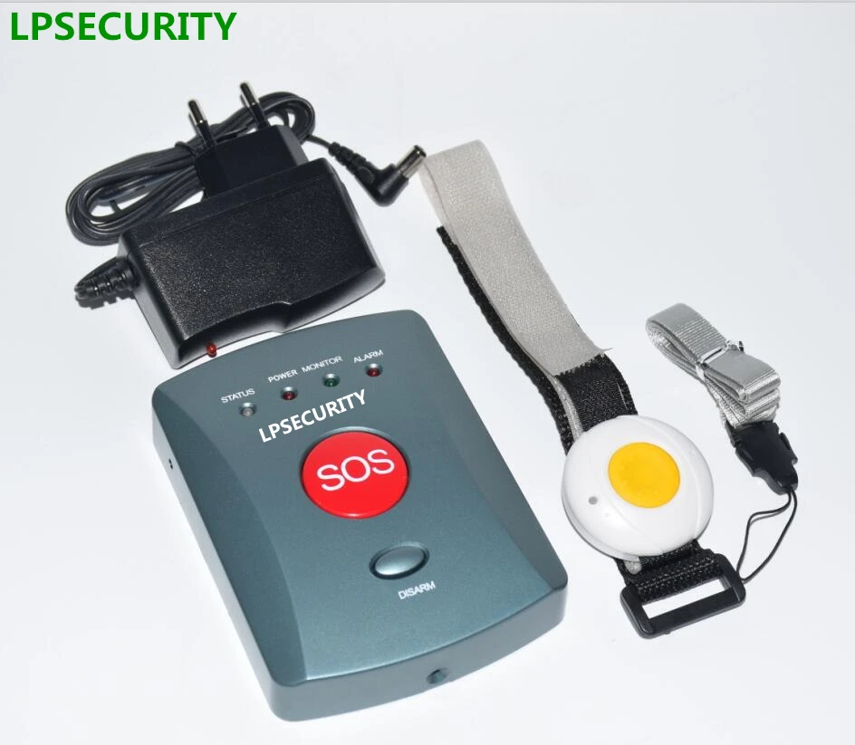 LPSECURITY 1 до 10 кнопок для пожилых людей GSM сигнализация комплект с беспроводной