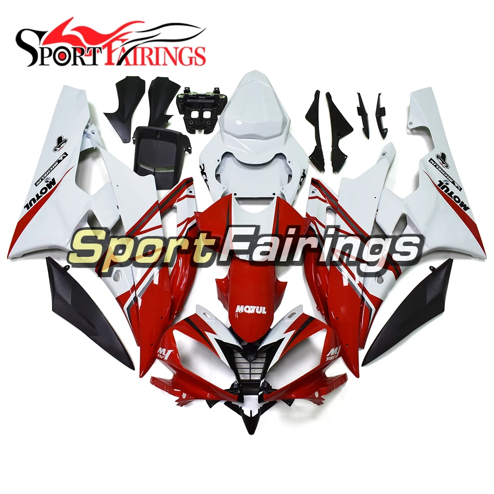 

Fairings For Yamaha YZF-R6 YZF600 R6 Year 06 07 2006 2007 ABS Motorcycle Full Fairing Kit Moto Bodywork Cowling Red White Covers