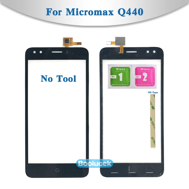 Высокое качество 5," для Micromax Bolt Ultra 2 Q440 сенсорный экран дигитайзер сенсор внешняя стеклянная панель объектива черное золото