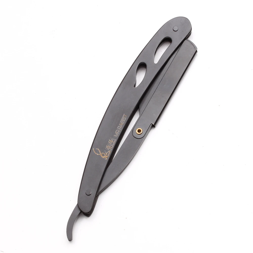 Мужской стальной складной бритвенный нож Mr Rabbit с прямыми краями 14 х2 см