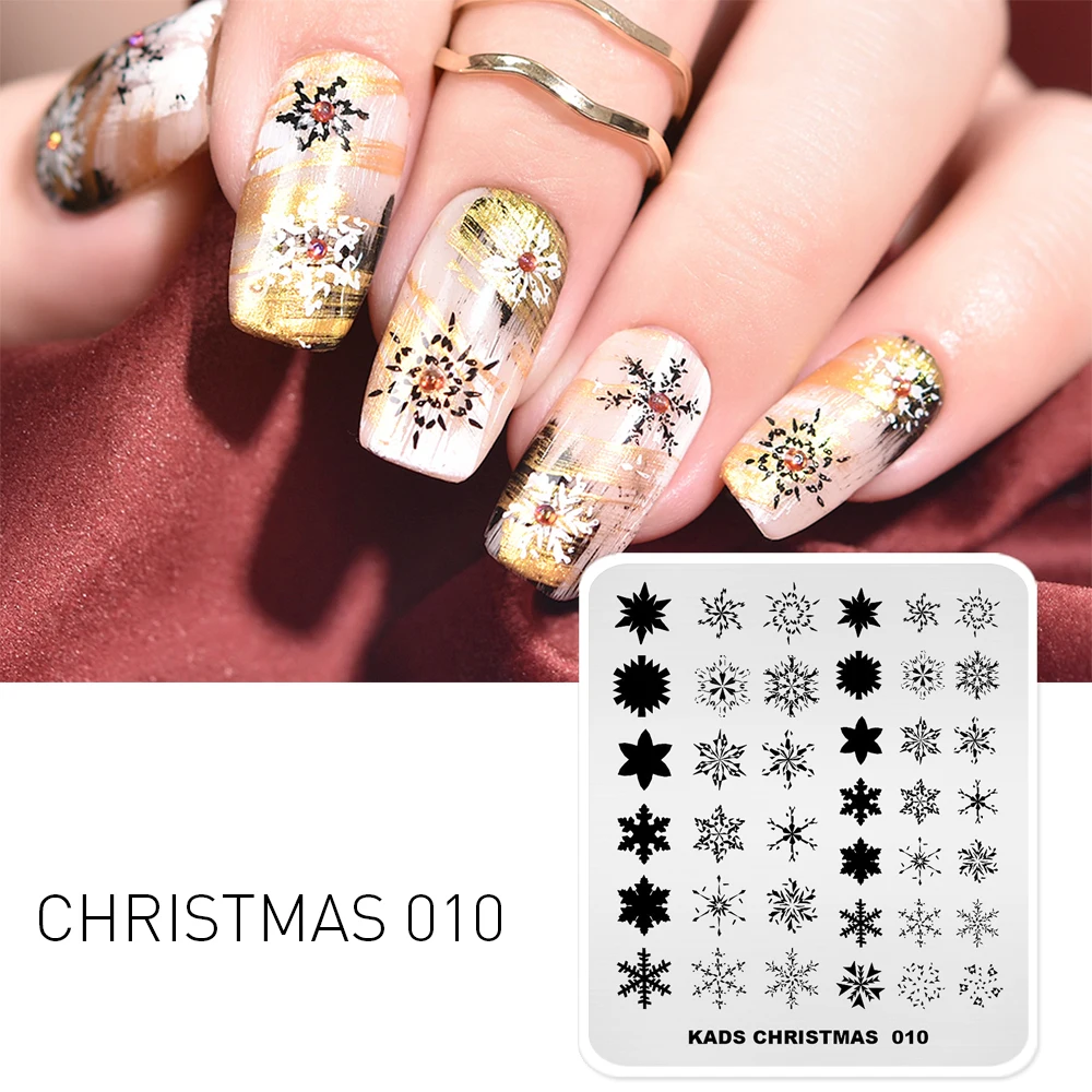 Рождественская пластина для стемпинга нейл арта прямоугольник Сделай Сам