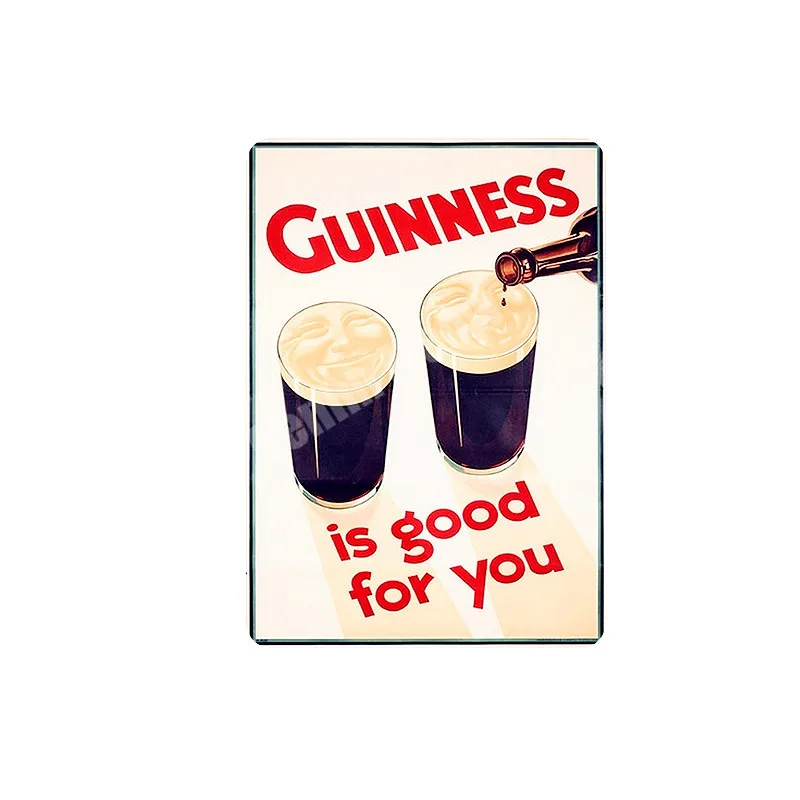 Guinness Time винтажная металлическая жестяная декоративная тарелка для бара, паба, клуба, пива, рекламная тарелка, Настенная Наклейка для вина, домашний декор N275