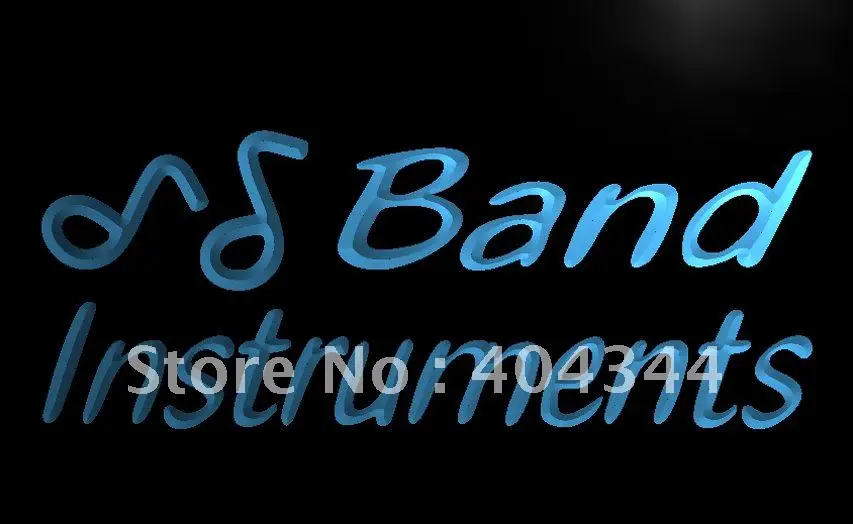 

LB236- Band Instruments Music Rock n Roll Light Sign home decor crafts