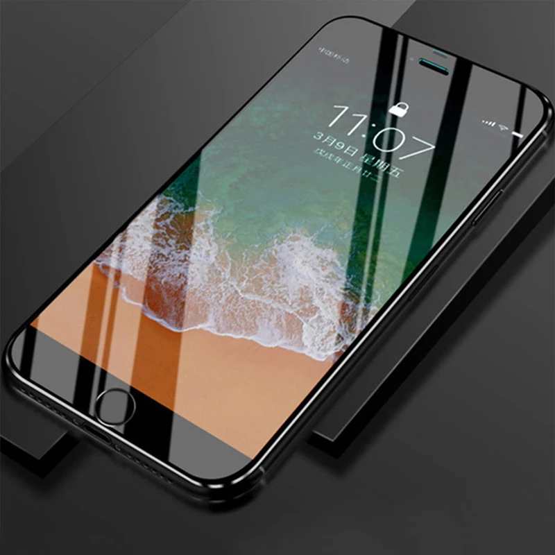 BXE 9D полное покрытие закаленное стекло для iPhone 11 Pro X XR XS Max 5 5S 5C SE 6 6s 7 8 Plus Защита