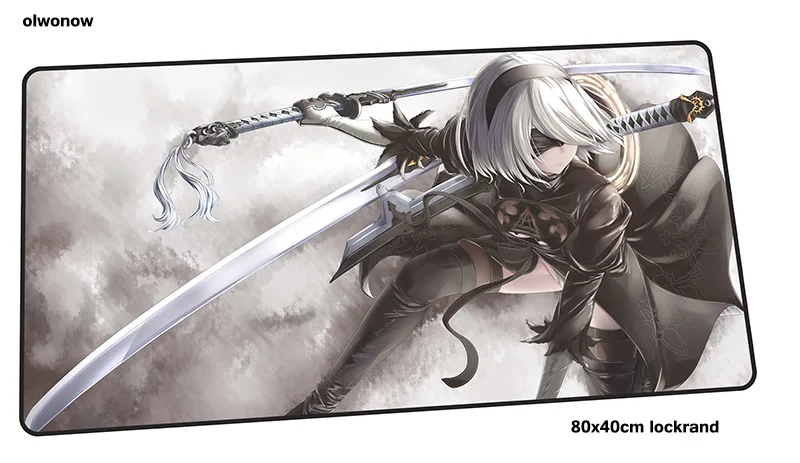 Size 800x400x2mm Nier automata коврик для мыши 80x40 см Новое поступление коврик для мыши лучший игровой коврик для мыши геймер толстые персонализированные коврики для мыши Клавиатура ПК коврик - Цвет: Size 800x400x2mm