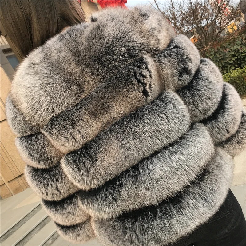Шуба из натурального Лисьего меха женская зимняя куртка из натурального меха Верхняя одежда Пальто Короткое из натурального Лисьего меха шуба из натурального Лисьего меха s для женщин