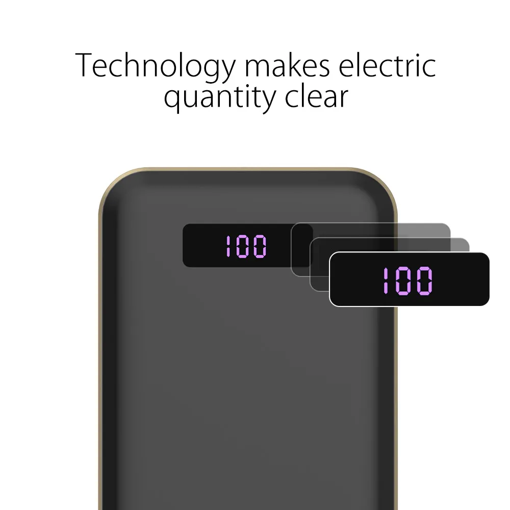 ORICO 12500 мАч тип c запасные аккумуляторы для телефонов двойной выход внешний