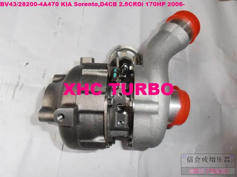 Турбокомпрессор BV43/53039880144 282004A470 для KIA Sorento, D4CB 2,5 CRDi 170HP 2006