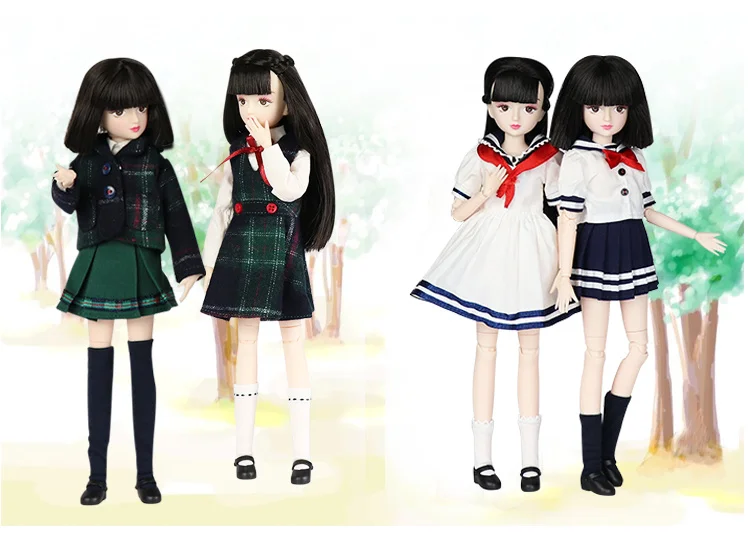 Bjd кукла новый xiaojing шарнир тела 25 см включая кукольную одежду и обувь|Куклы| |