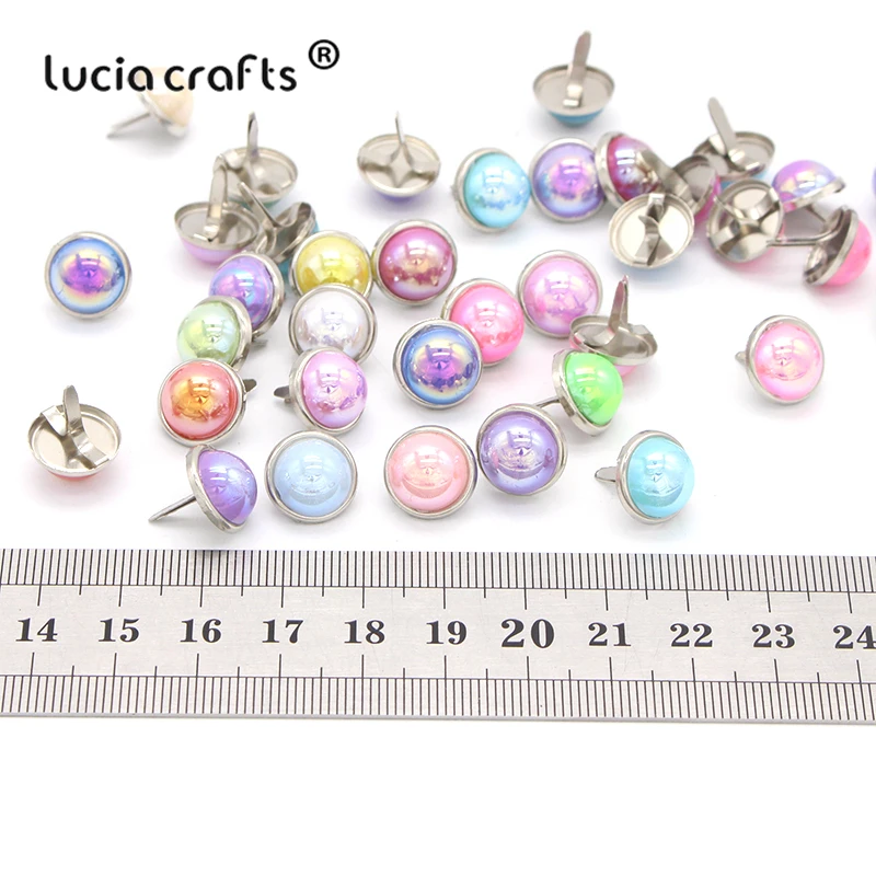 Lucia crafts 24 шт многоцветные декоративные украшения для скрапбукинга, металлические украшения для рукоделия G0944